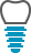 Implant supported dental crown icon