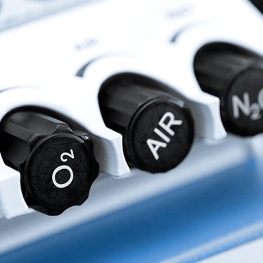 nitrous oxide sedation control knobs