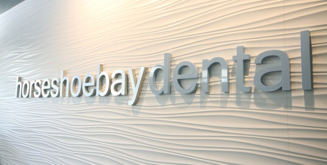 Horseshoe Bay Dental wall sign